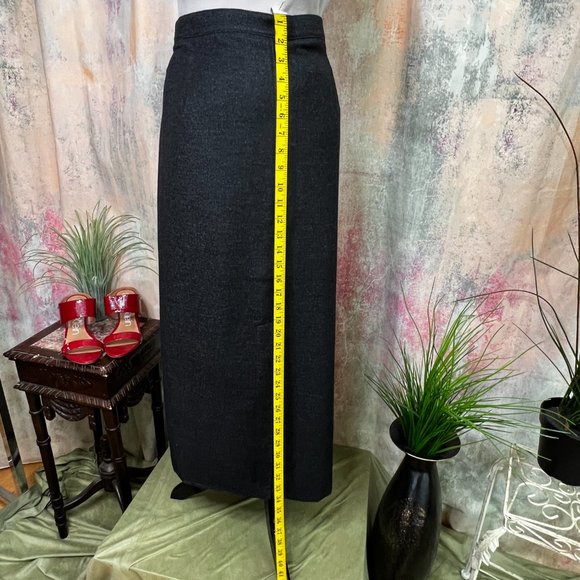 VTG 📌 Hammer Bavarian Pencil Virgin Wool Loden Skirt - Picture 5 of 16